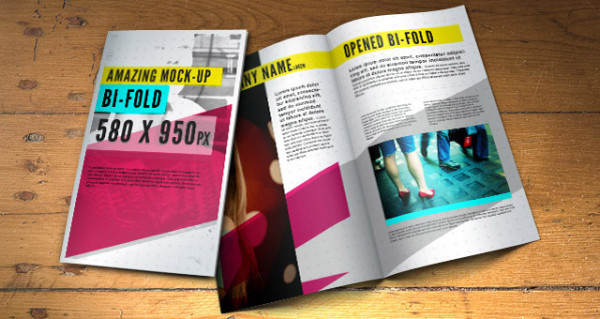 Free Bifold Brochure Mockup