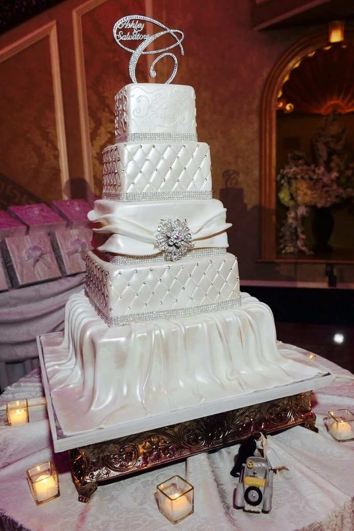Crystal winter wedding Cake