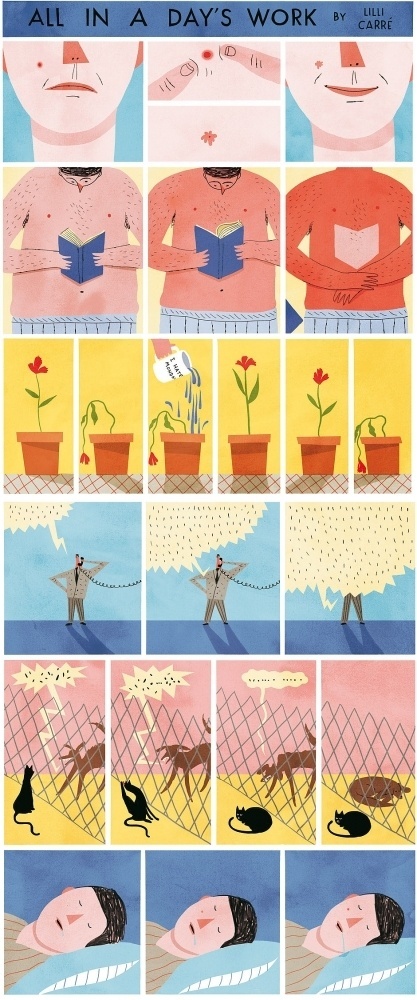 Cartoonists on the world we live in: Lilli Carré | Books | The Guardian #routine #illustration #days #work