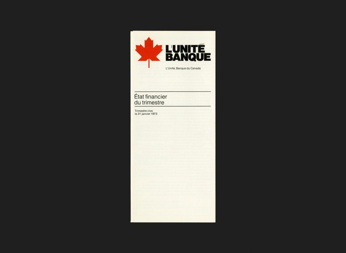 L'Unité BanqueÉtat financier du trimestre - Canada Modern