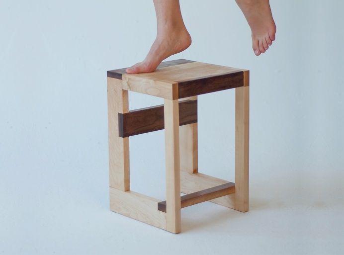 stool BHS 1214 Fly Massive Millworks #fly #massive #millworks #wood #interior #walnut #stool #maple