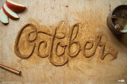 DanielleEvans_FoodType_01 #caligraphic #spice #food #photography #type #typography