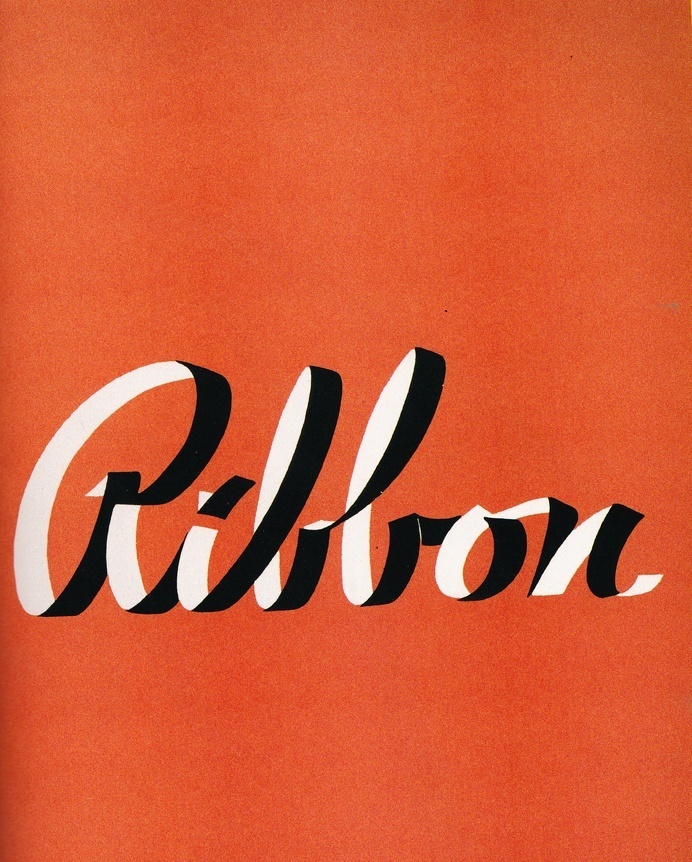 scripts_0003 #lettering #vintage #ribbon