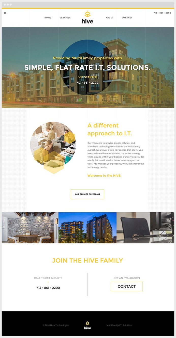 Hive Technology Website Sample #website #webdesign #design #houston