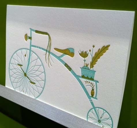 Google Reader (33) #illustration #letterpress #bicycle
