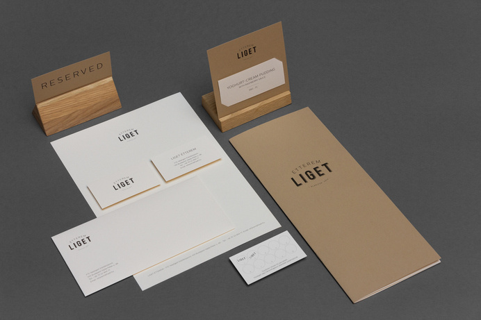 Liget Restaurant branding #branding #visual identity #stationery