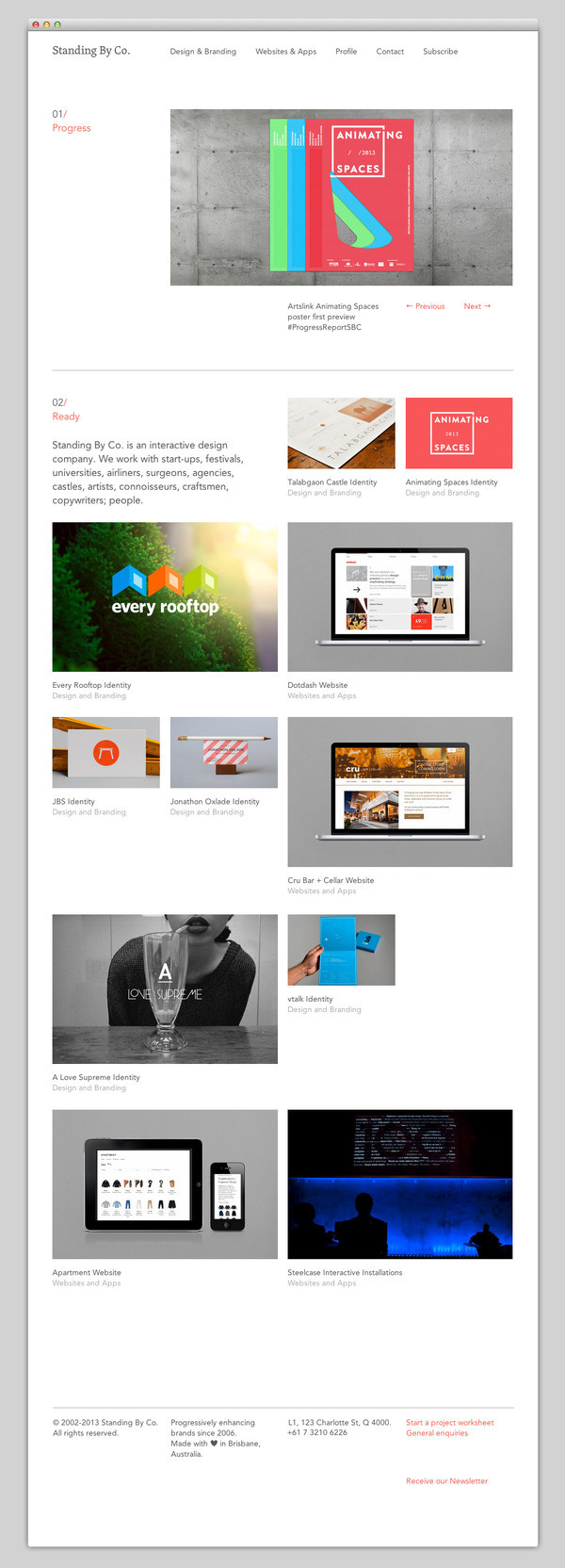 Standing By Company #website #layout #design #web