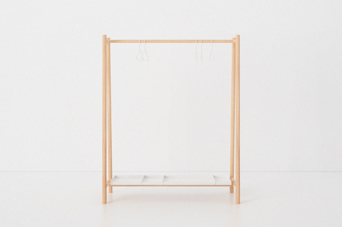BENTO - Everardo Galván #wood #trays #rack #cloth