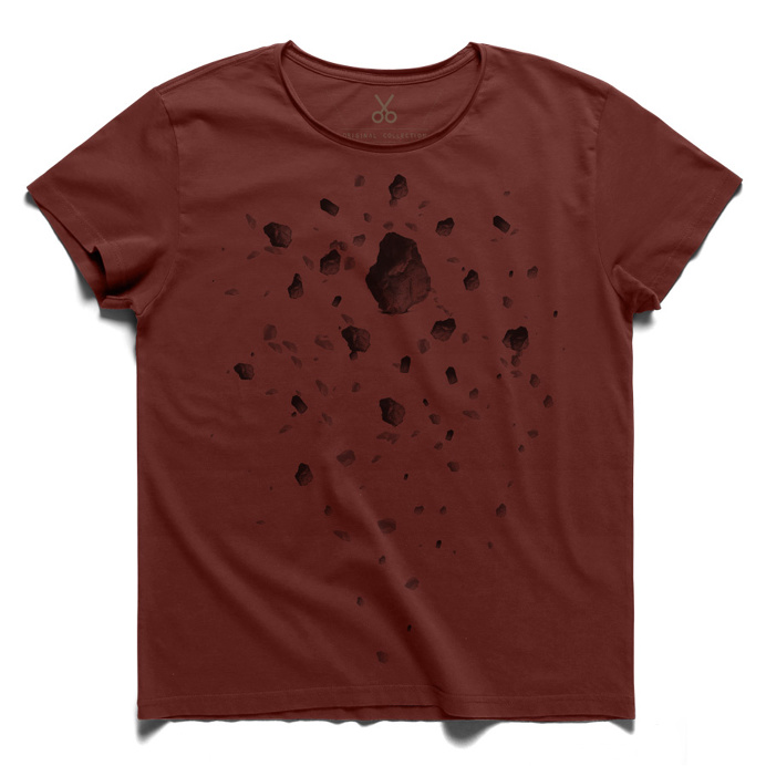 #meteor #claretred #tee #tshirt #kafka #meteorite #planet #surface #stone