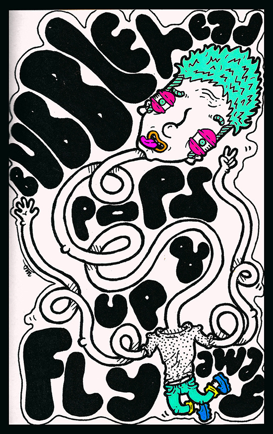 "Bubble Head" by Molly Yllom #illustration #character #design