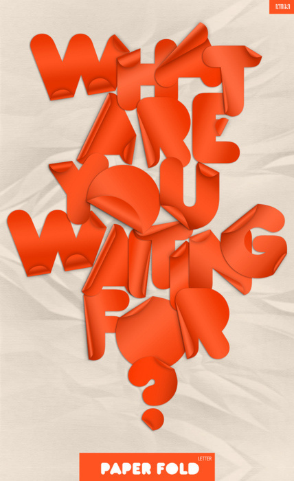 Typeverything.com Paper Fold Font #type