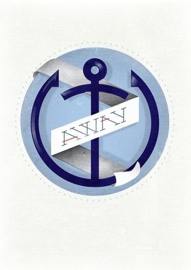 Designersgotoheaven.com Away by @AndreiRobu. Buy... - Designers Go To Heaven #andreirobu #anchor #poster
