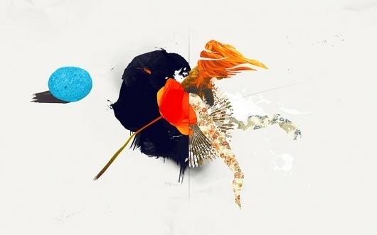 The Jagged Orbit – Pierrick Calvez Studio Ltd. #print #collage #paiting #illustration
