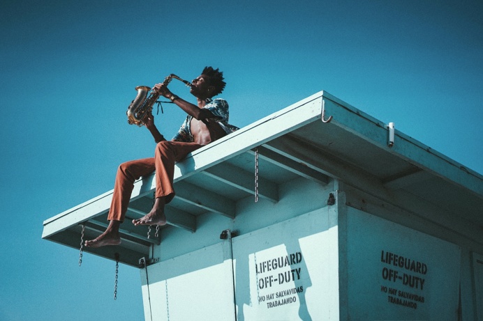 #saxophone #beach #lifeguard #music #sunshine #iconic