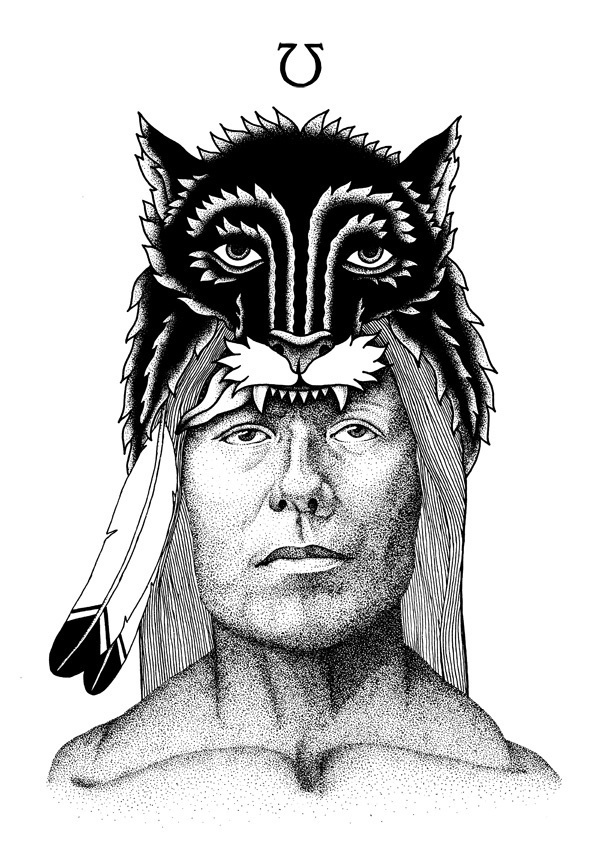All sizes | Black wolf | Flickr Photo Sharing! #orka #illustration #indian #abo #olow