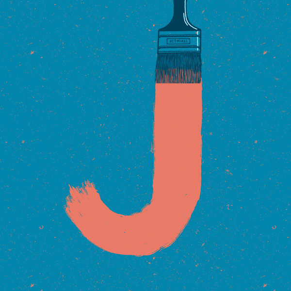 J - Heymikel #illustration #typographie #letters #heymikel