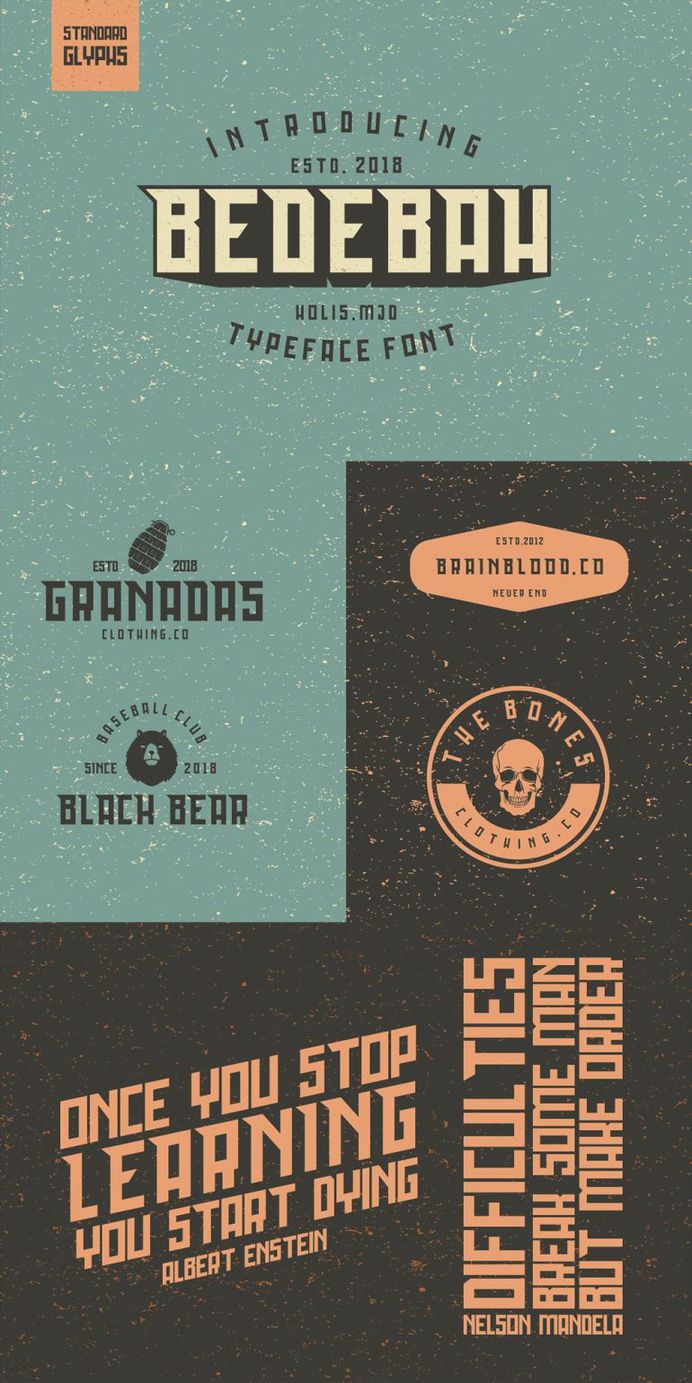 Bedebah Typeface Font