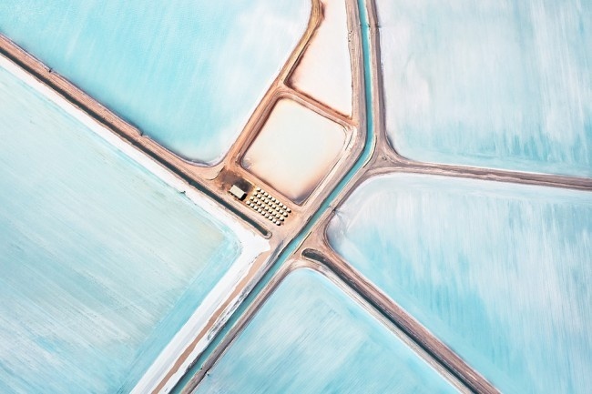 Blue Fields - Simon Butterworth #aerial #photography #water #abstract
