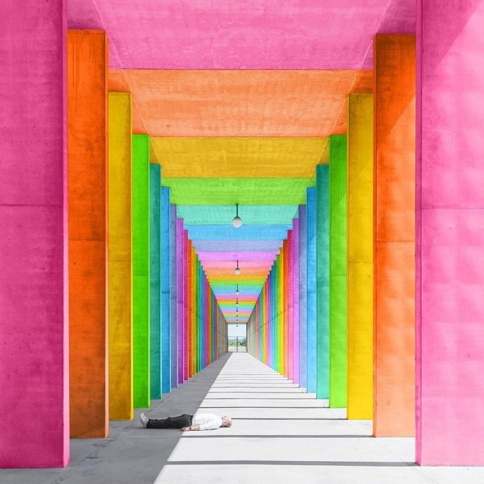 Ramzy Masri Turns Some Classic Buildings Into Rainbow Colors Creations