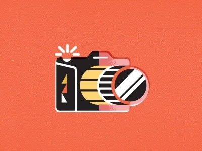 Dribbble - Camera by Javier Garcia #icon #illustration #film