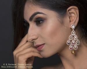 Long Earring - gold diamond polki kundan meena jadau jewellery