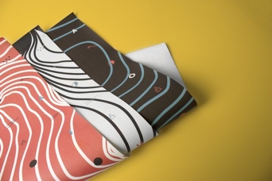 Børk - Creative Studio on the Behance Network #paper #lines #weather #symbols #scandinavia #gift #gift wrapping paper #altitude