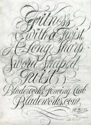 The Fox Is Black #type #lettering #calligraphy #tony dispigna #rethink