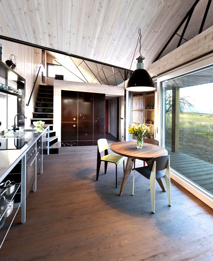 Modernistic Wooden House Zilvar - #diningroom, #table, #chairs, #interior, #decor, dining area