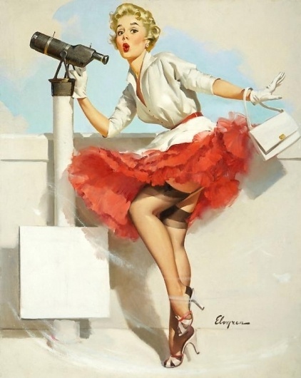 Pin-up Paintings by Gil Elvgren | Cuded #gil #pin #elvgren #up #paintings