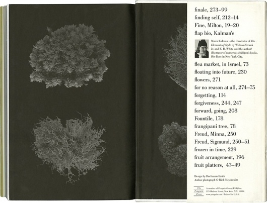 Maira Kalman #endpaper #book #black