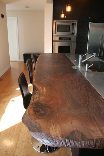 Live Edge Wood in the Kitchen | The Kitchn #wood #kitchen #tavolo