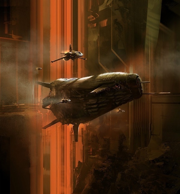 by Nicolas Bouvier #fantasy #futuristic #fi #sci #space #spaceship #illustration