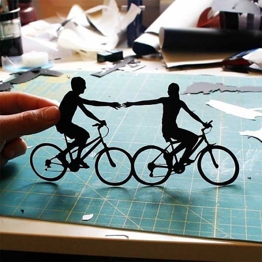Beautiful Hand-Cut Paper Silhouettes - My Modern Metropolis #papercut #illustration