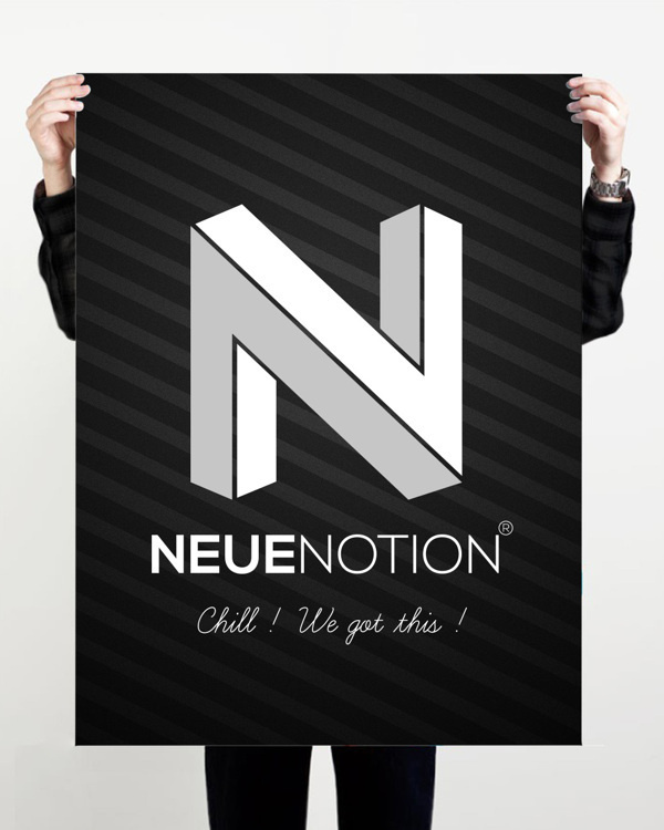 Neue Notion Official Logo Design #neue #branding #notion #design #corporate #system #firm #identity #logo
