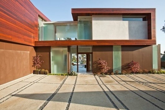 Project - Sunset Plaza Residence - Architizer - Empowering Architecture: architects, buildings, interior design, materials, jobs, competitions, design #driveway #concrete #modern #grid #architecture