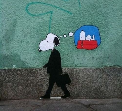 i'm not here #graffiti #political #illustration #snoopy