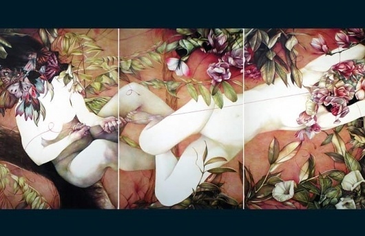 Hi-Fructose Volume 20 - Preview! #mazzoni #marco #painting #flowers