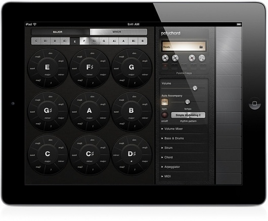 polychord: iPad App for Music Creation and Performance ($1-20) - Svpply #synth #app #interface #vintage