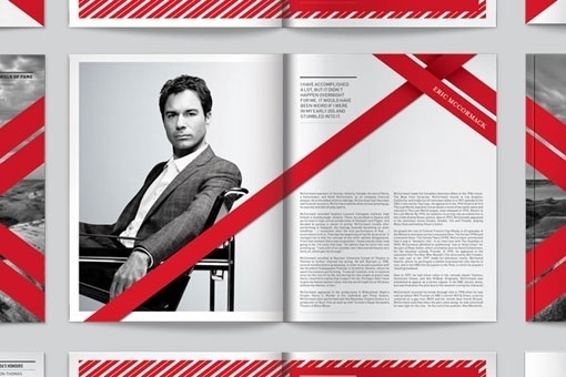 design work life » cataloging inspiration daily #white #red #black #program #collateral #ribbon