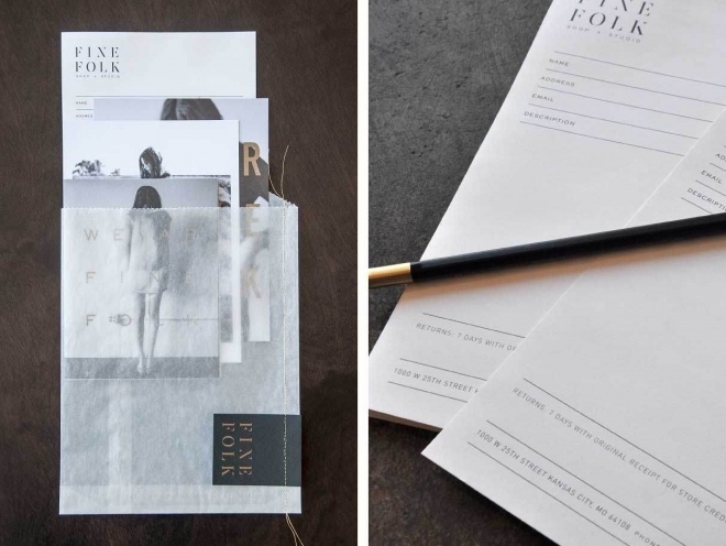 A new brand identity for Finefolk by Design Ranch | Creative Boom #branding #print #collateral #stationery #fashion