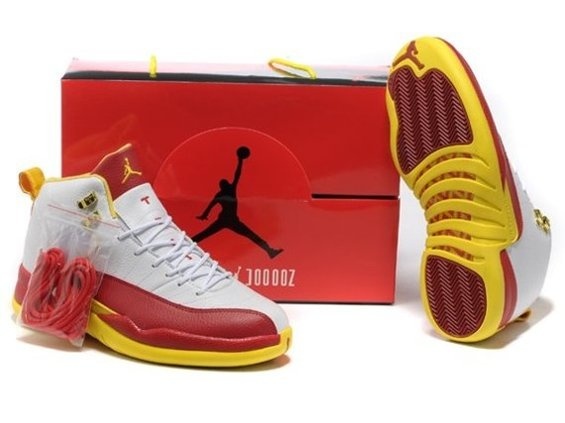 White Nike Air Shoes Hot Sale 12 Xii Mens New Red