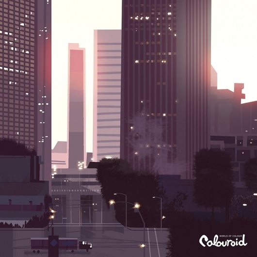tumblr_lxnv43tQAs1r9626to1_1280.jpg 1.000×1.000 pixels #city #color #kevin #illustration #dart
