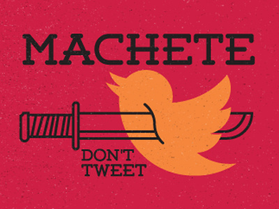 machete don't tweet #vector #machete #icon #illustration #tweet