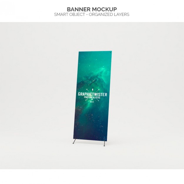 Realistic banner mock up Free Psd. See more inspiration related to Banner, Mockup, Template, Banners, Web, 3d, Website, Header, Mock up, Web banner, Templates, Website template, Up, Web template, Realistic, Real, Headers, Web templates and Mock on Freepik.
