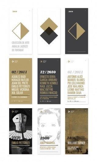Fortabat Art Collection Identity on the Behance Network #gold #logo #black #branding