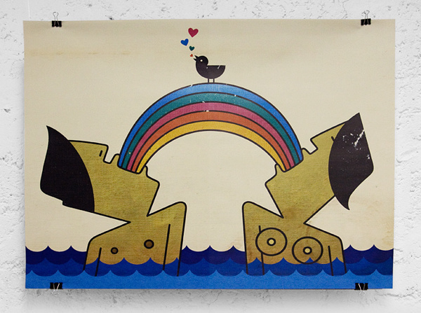 Poster SMARTHEART #smartheart #seaside #smart-heartru #sea #posters #rainbow