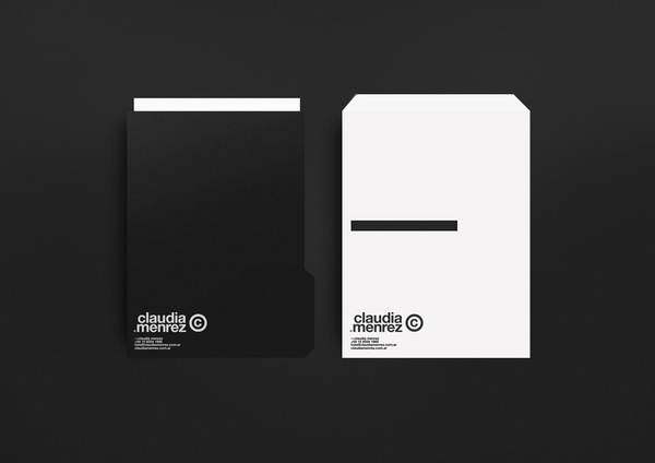 Claudia Menrez® #white #branding #argentina #stationery #design #color #minimalism #black #corporate #brand #identity #and #logo #helvetica