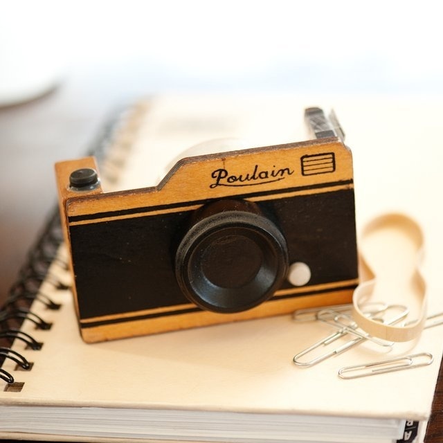 Wooden Camera Tape Dispenser #tech #flow #gadget #gift #ideas #cool