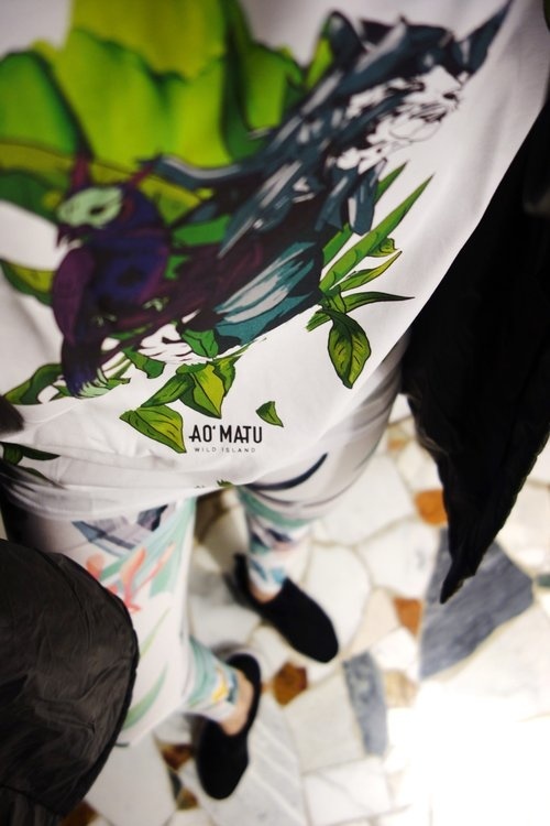 T-shirt Tiger. KFKS #tshirt #green #design #3d #plants #tropical #wear #white #girl