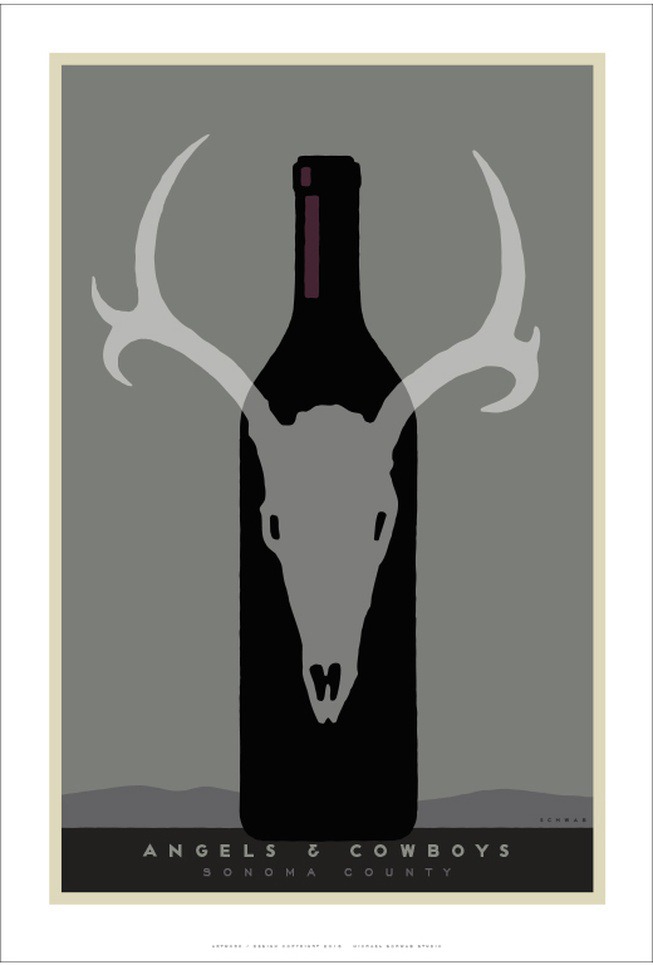 A & C Skull Poster